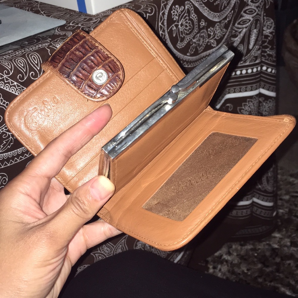 Gorgeous Real Crocodile “Crocodee” Cognac Wallet - image 2